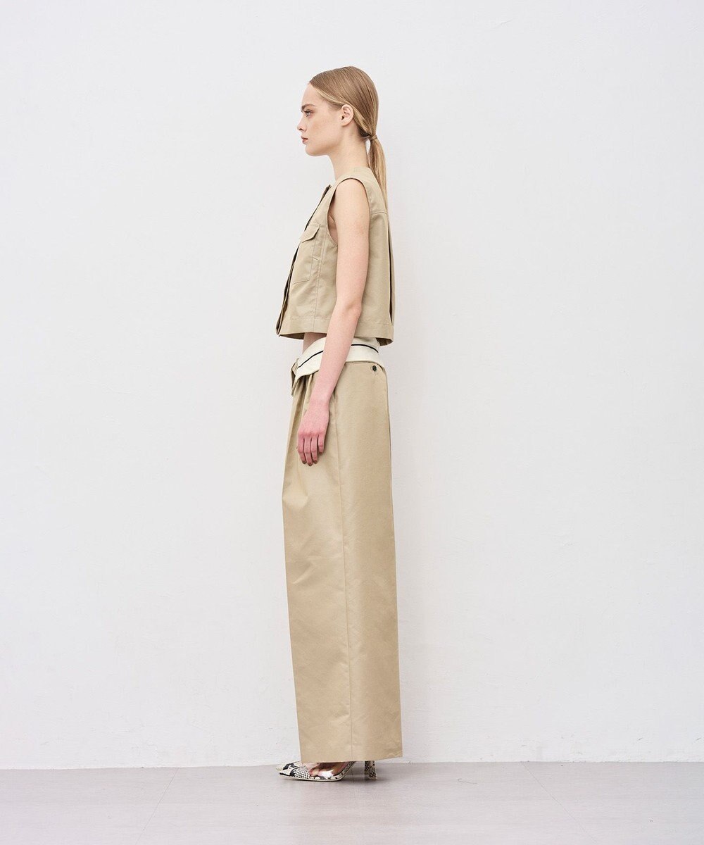 uncrave チノギャバジン ジレブラウス 