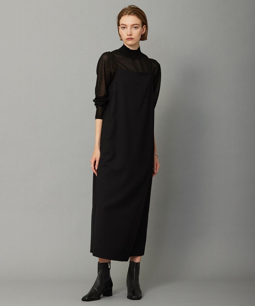 ICB L 【洗える】ウール2WAYストレッチ キャミソールワンピース 