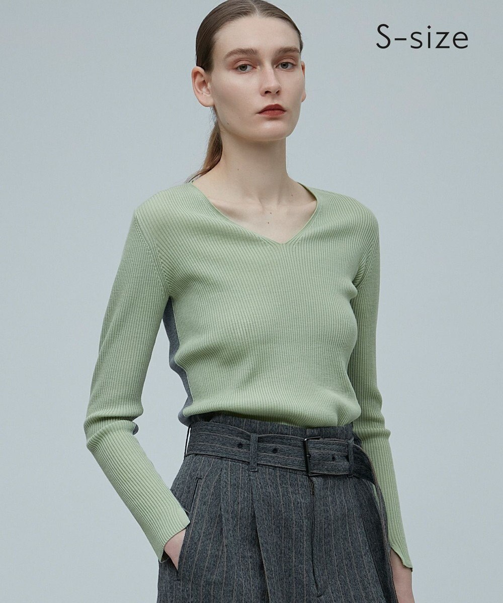 BEIGE， 【S-size】LA MONNAIE / Vネックニット 