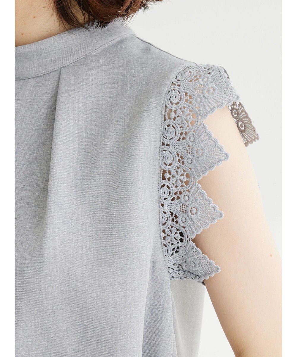 Green Parks ・ＥＬＥＮＣＡＲＥ　ＤＵＥ　リネンライクレースブラウス 