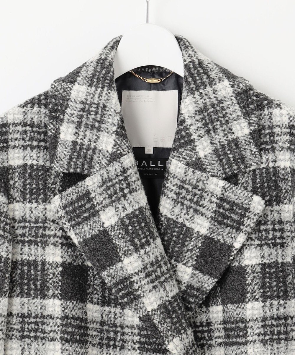 自由区 S BALLIループミルドチェック コート 