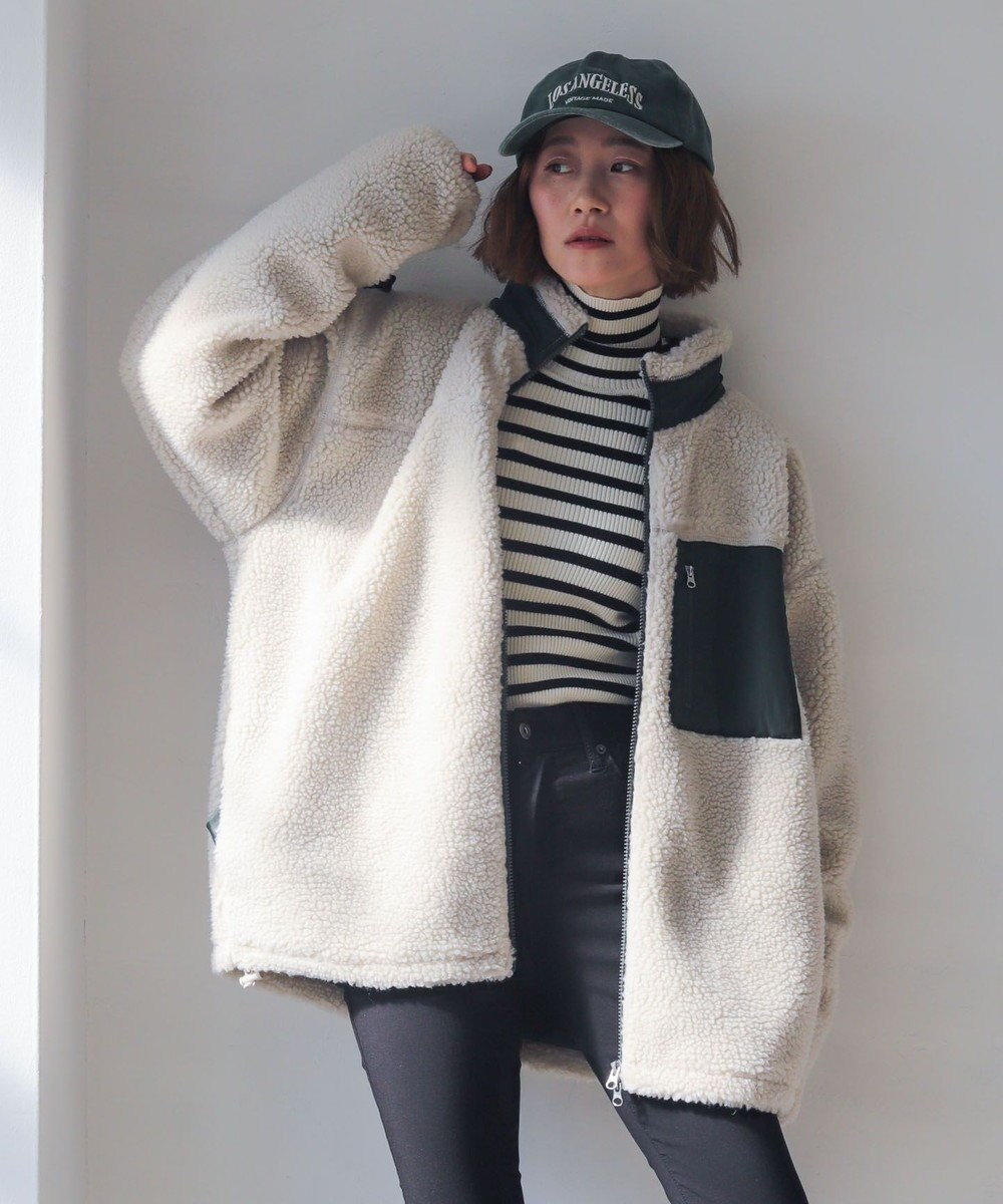 WEGO 【2025年秋冬新作アイテム/ユニセックス着用ITEM/SMLサイズ展開】ボアブルゾン 