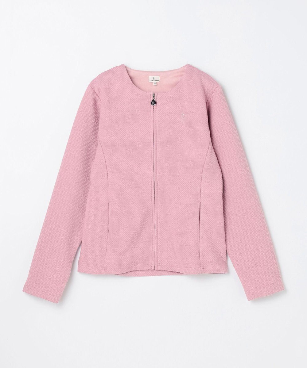 組曲 KIDS 【150-160㎝】フラワーキルト パーカー 