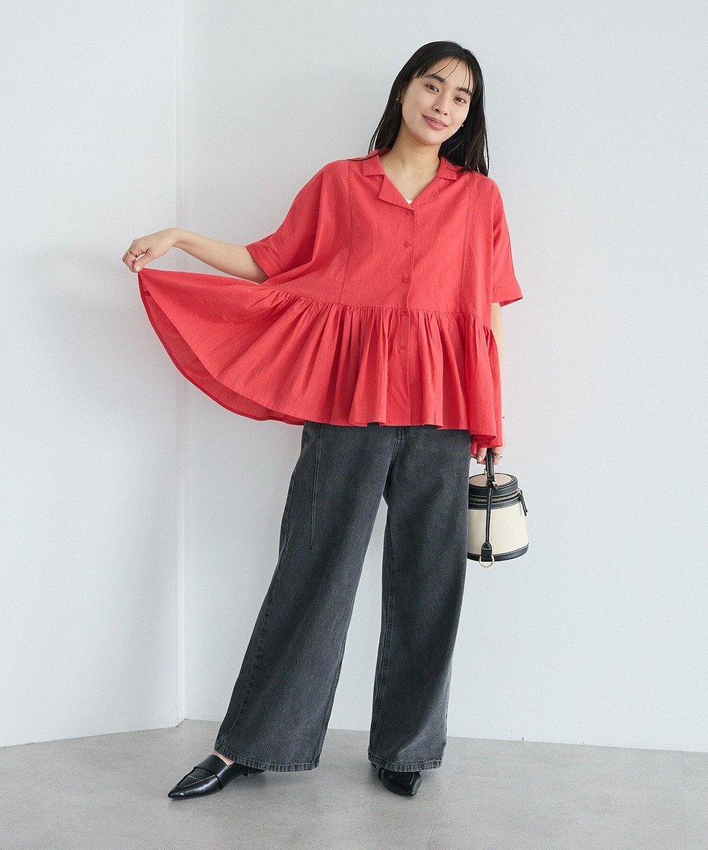 CRAFT STANDARD BOUTIQUE インド製 ペプラムブラウス 