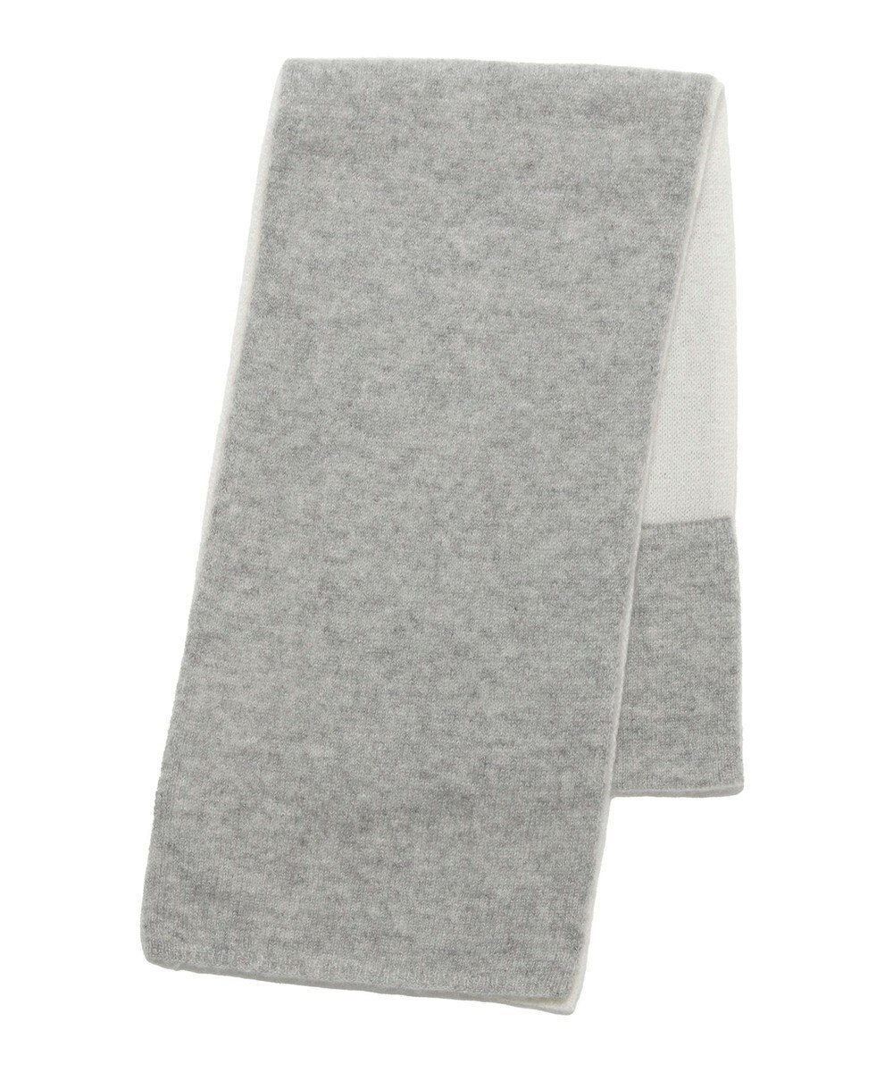 MOONBAT 【洗える】mila schon カシミヤ100%バイカラープチマフラー 