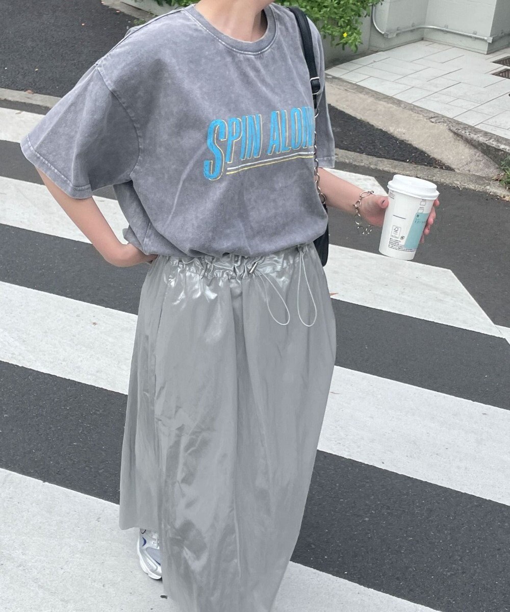 WEGO 【綿100%】ヴィンテージウォッシュグラフィックTシャツ 