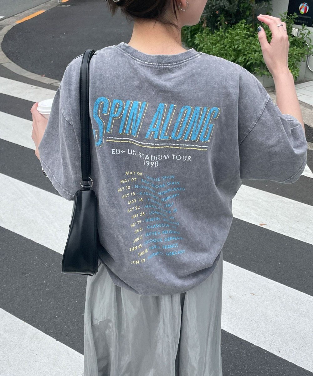 WEGO 【綿100%】ヴィンテージウォッシュグラフィックTシャツ 