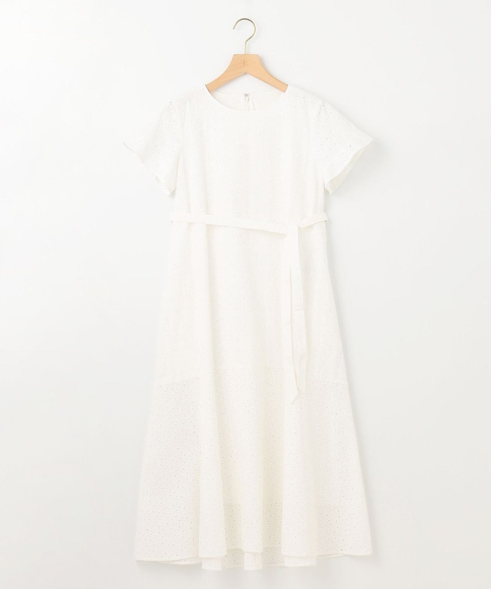 組曲 S エンブロイダリーレースフレアスリーブ ワンピース 