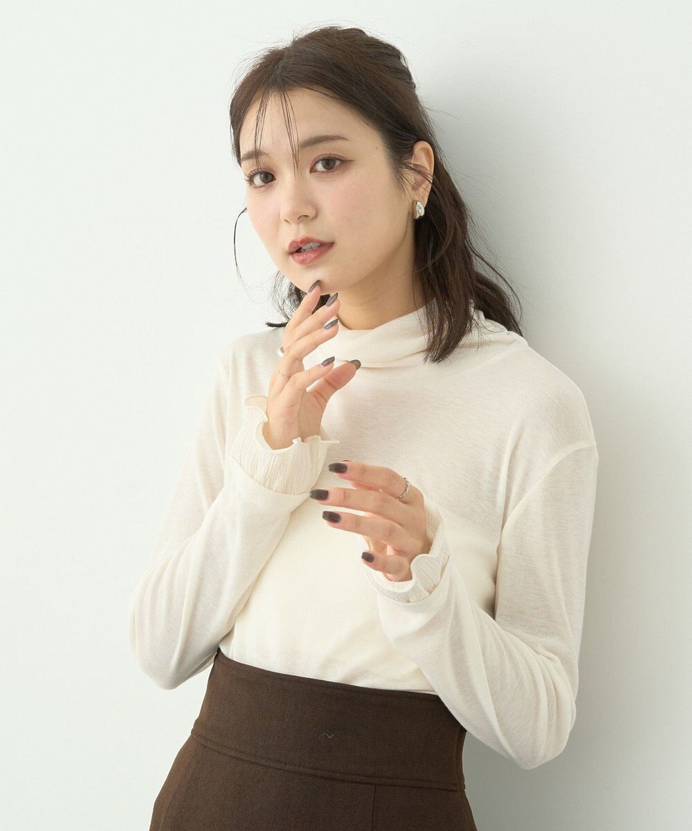 earth music&ecology シアードッキングタートルプルオーバー 