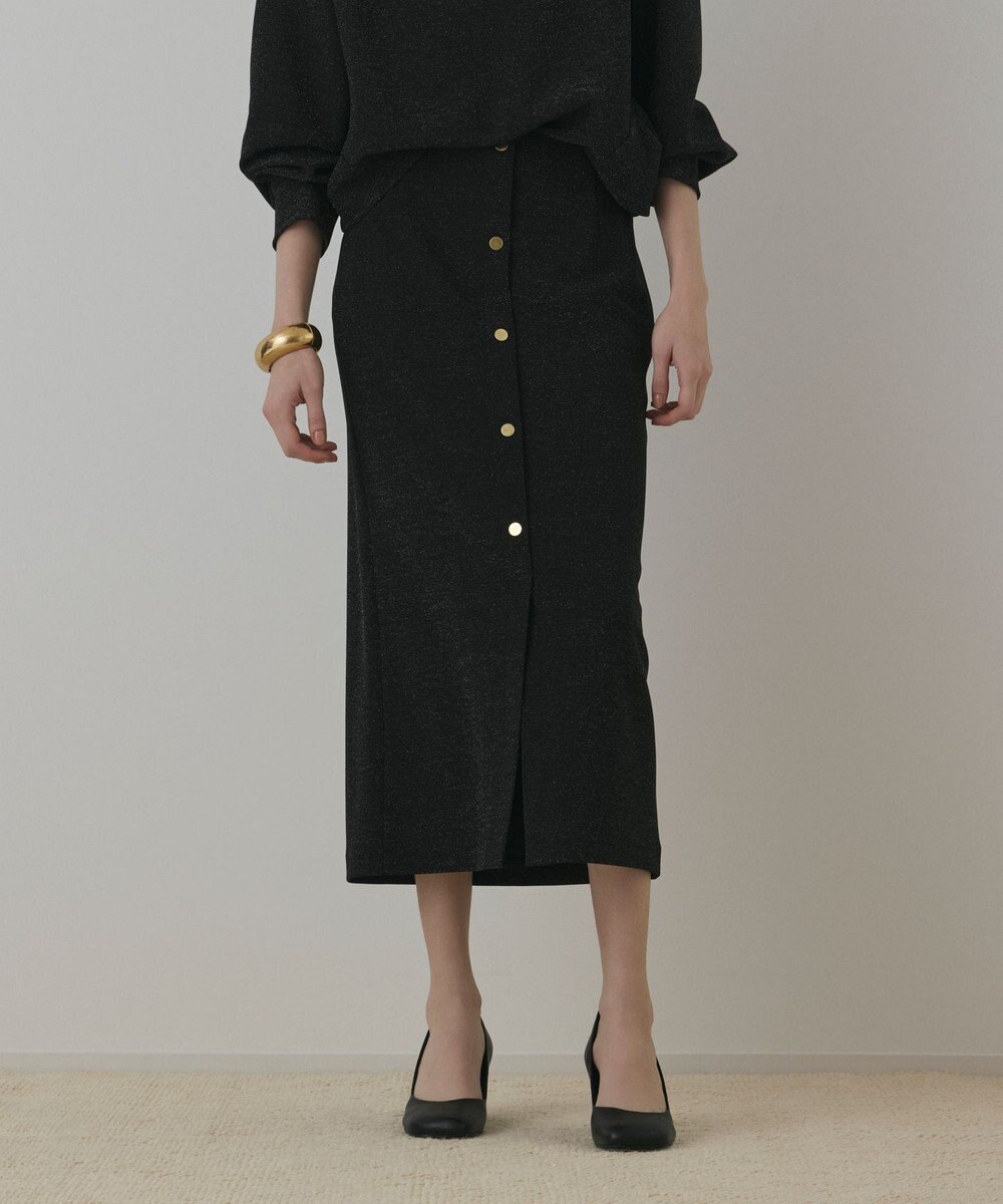 GRACE CONTINENTAL ラメカットスカート 