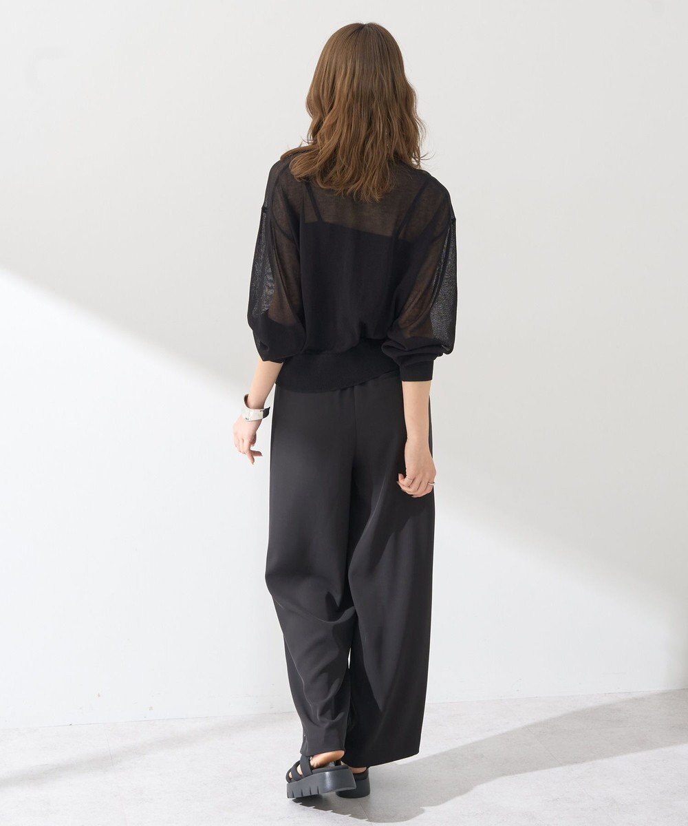 earth music&ecology 【予約】接触冷感シアークルーニットカーディガン 