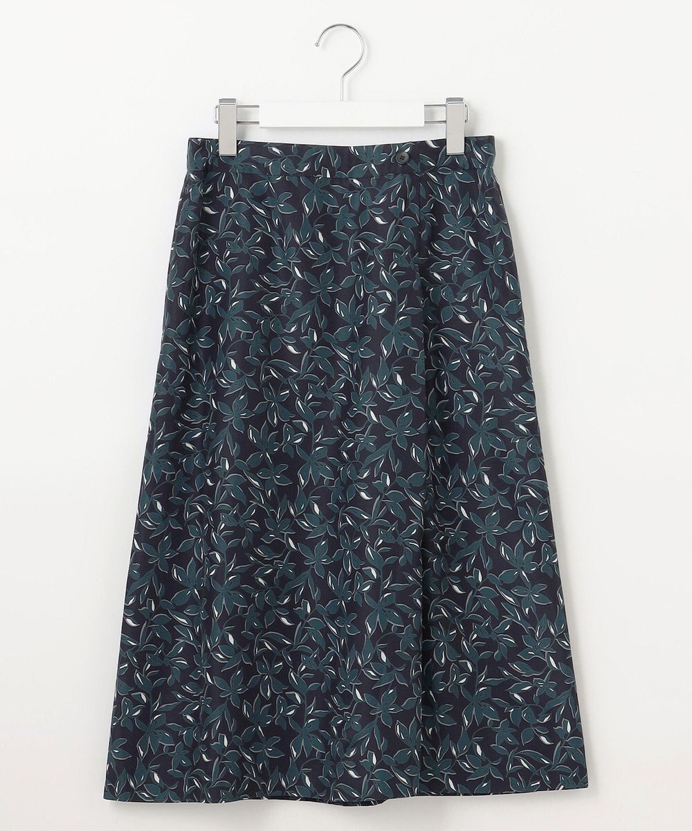 J.PRESS LADIES S 【洗える】ボタニカルプリント スカート 