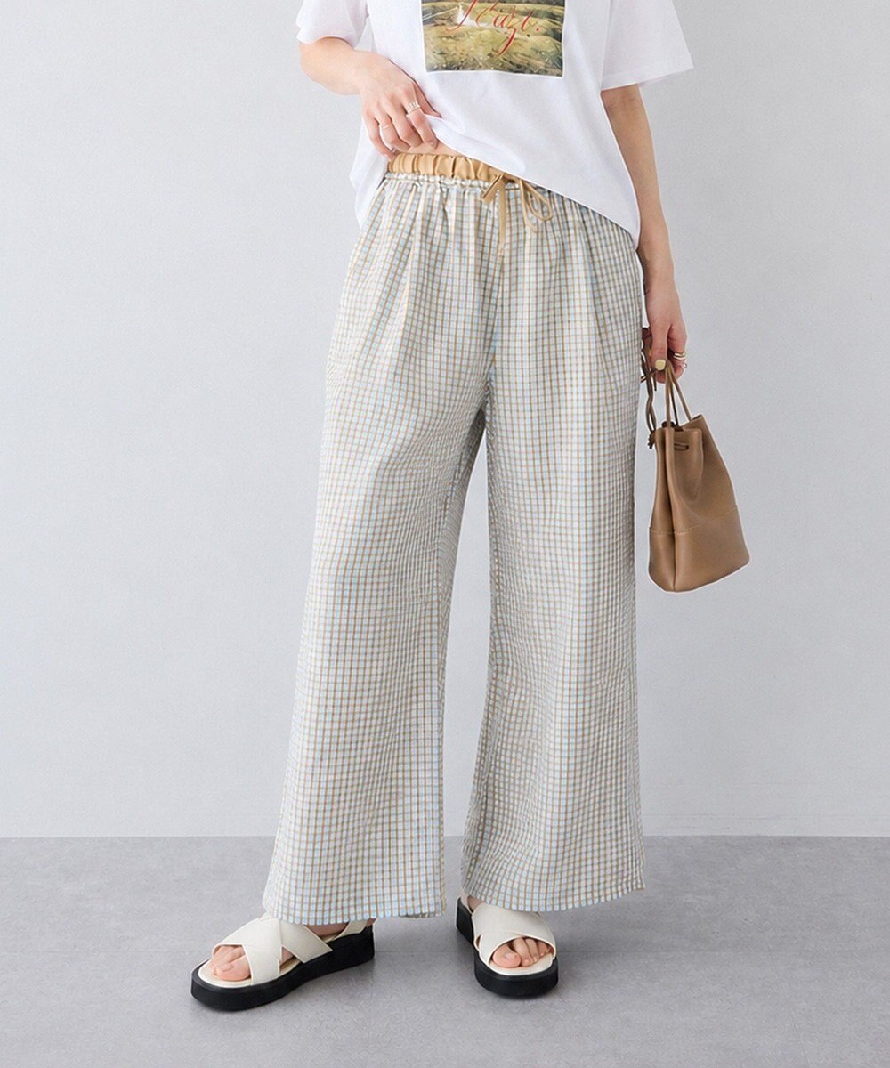 CRAFT STANDARD BOUTIQUE サッカーチェックイージーパンツ 