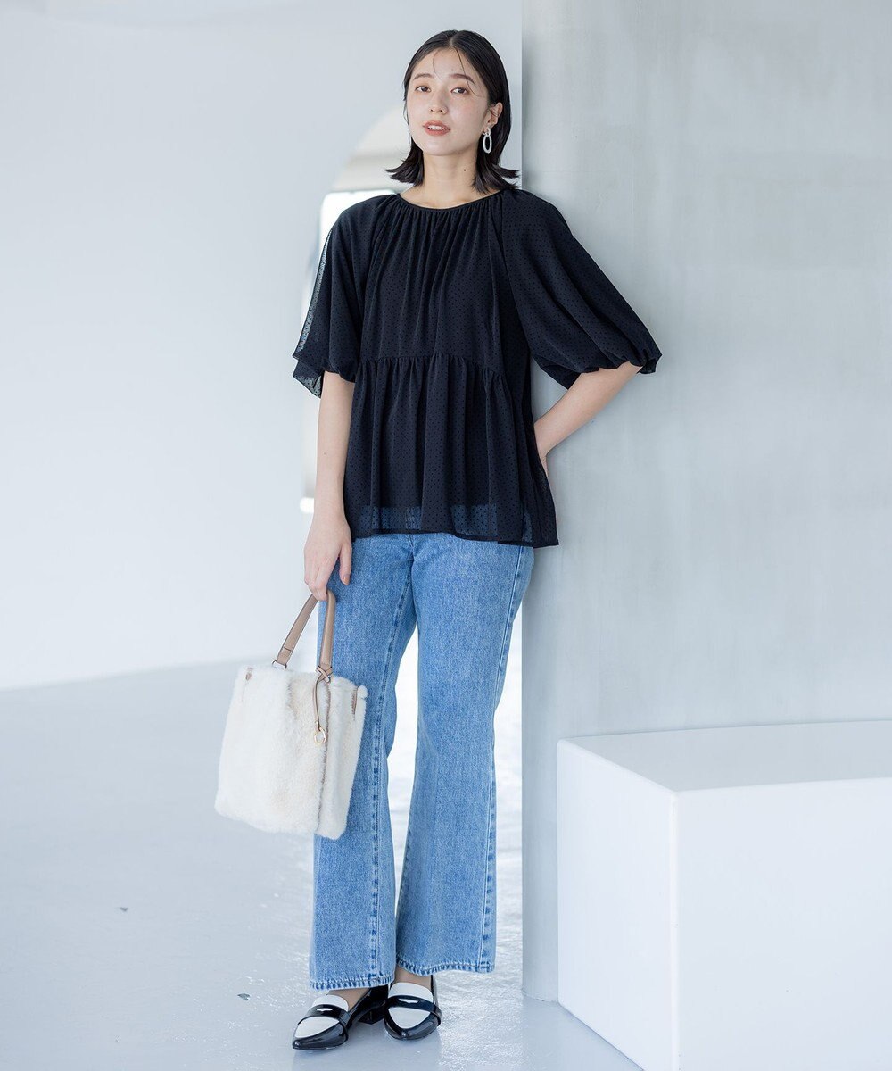 組曲 チュールティアード ブラウス 