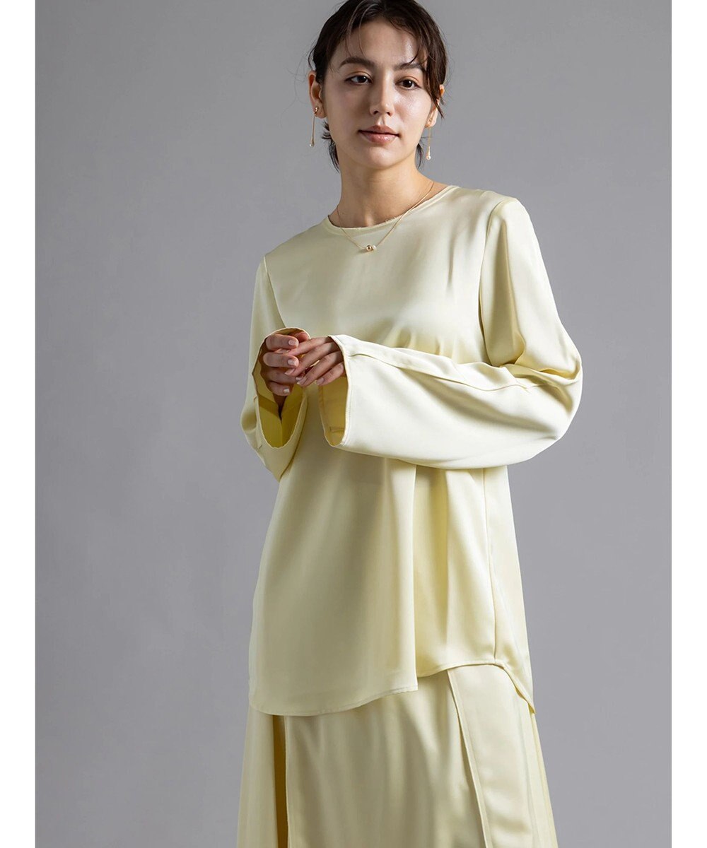 Te chichi 【Atelier Bonheur】サテンバックボタンブラウス(セットアップ可)《2025winter catalog item》 