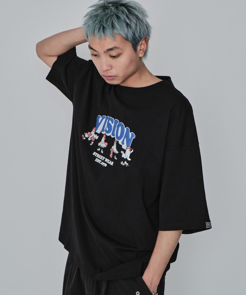 WEGO 【ユニセックス着用ITEM/MLサイズ展開】別注VISIONゴーストスケーターグラフィックT（SS） 