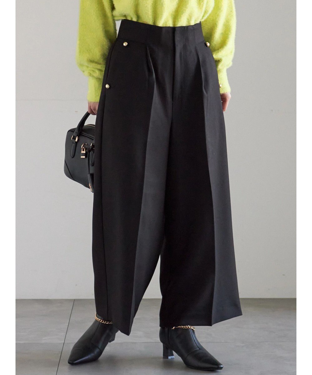 Te chichi ツイーディーワイドクロップトパンツ 