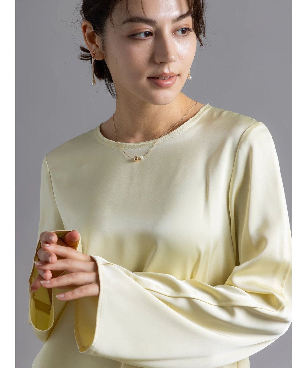 Te chichi 【Atelier Bonheur】サテンバックボタンブラウス(セットアップ可)《2025winter catalog item》 