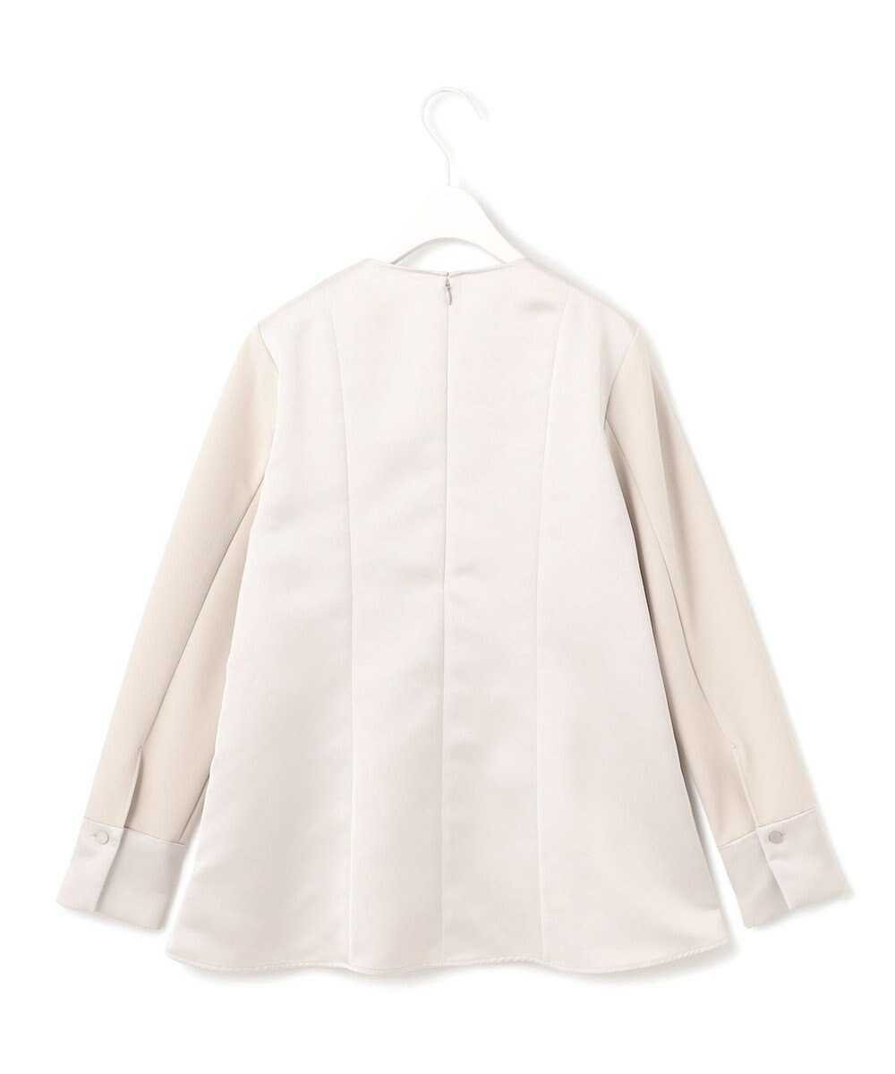 ICB L 【洗える】ミリオーネダンボールニット ペプラムブラウス 