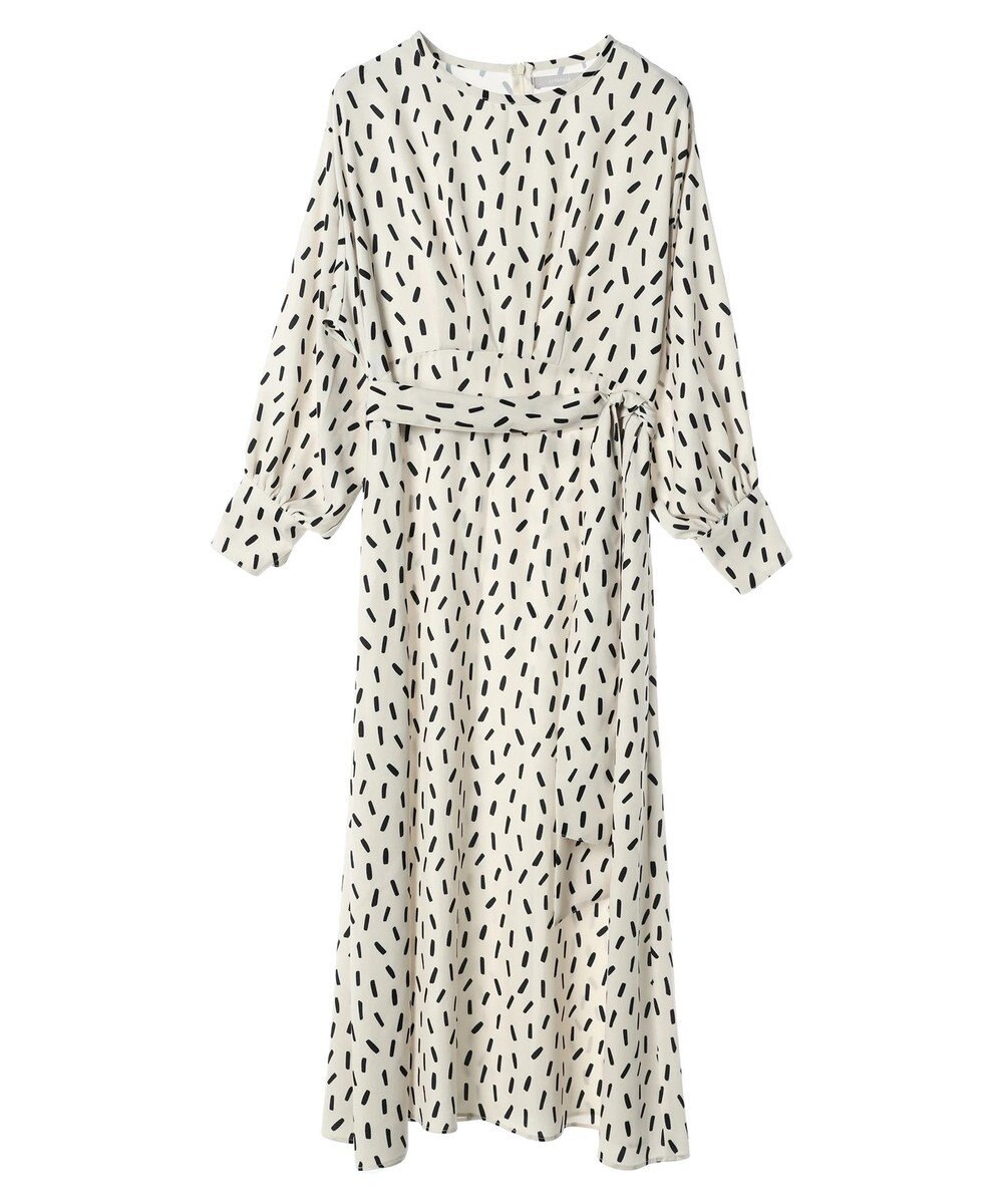 Green Parks armonia．スクエアドットプリントタックワンピース 