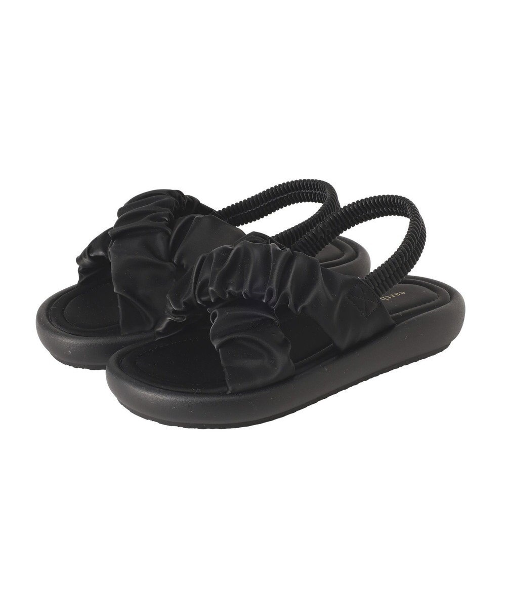 earth music&ecology ギャザークロスサンダル 