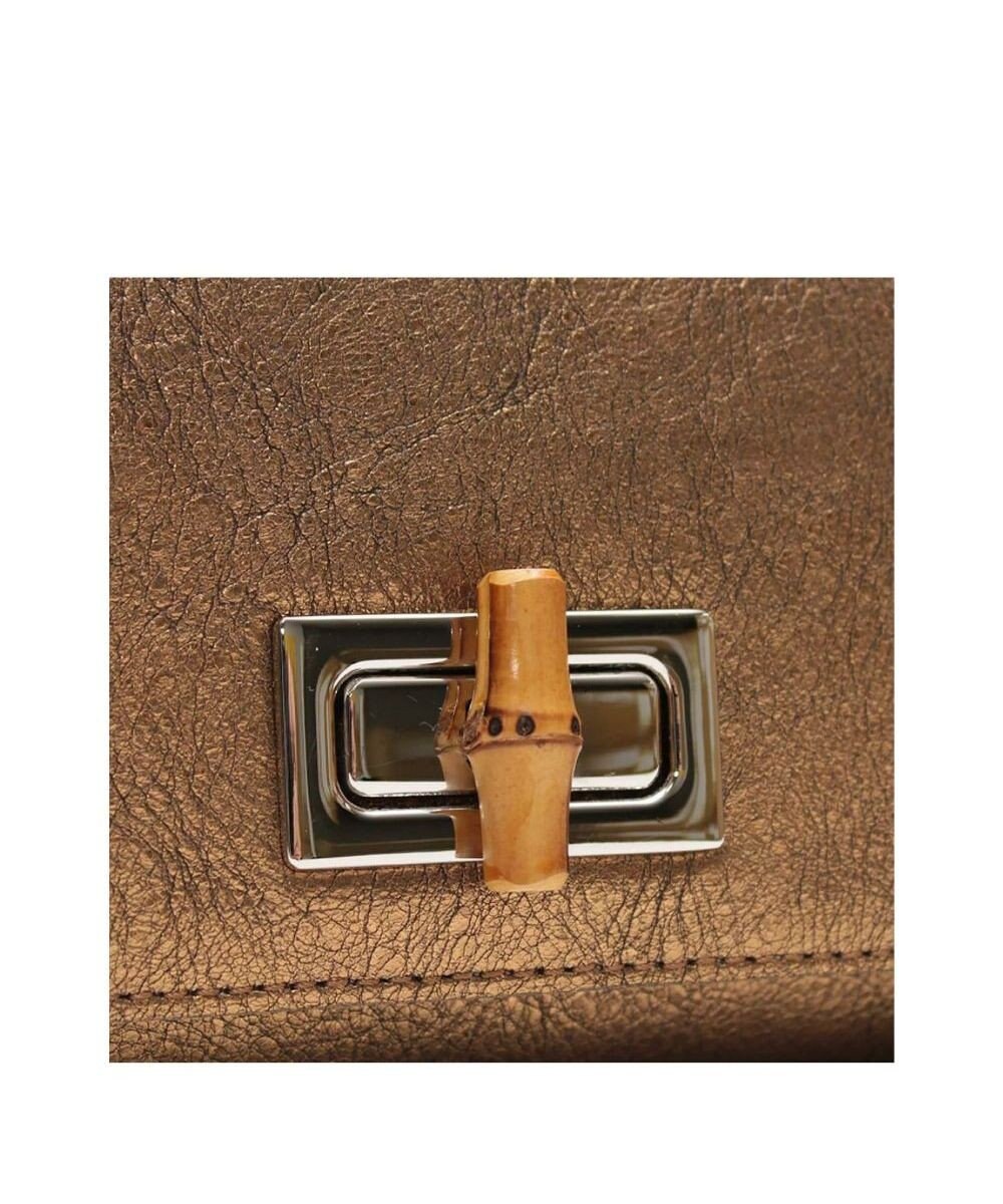 A.D.M.J. 【牛革】メタリックレザー/ラウンドターンロックショルダー 