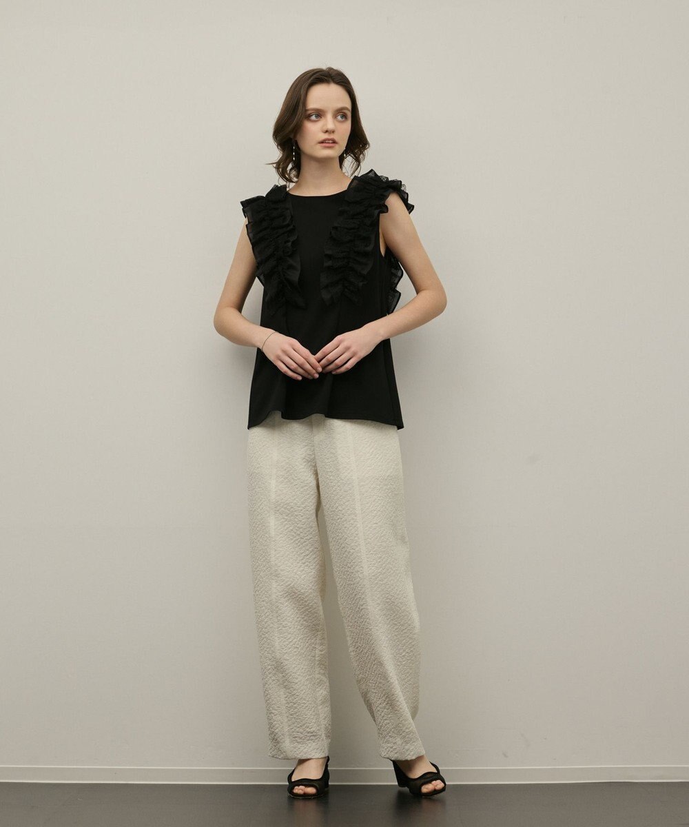 GRACE CONTINENTAL フリル切替カットトップ 