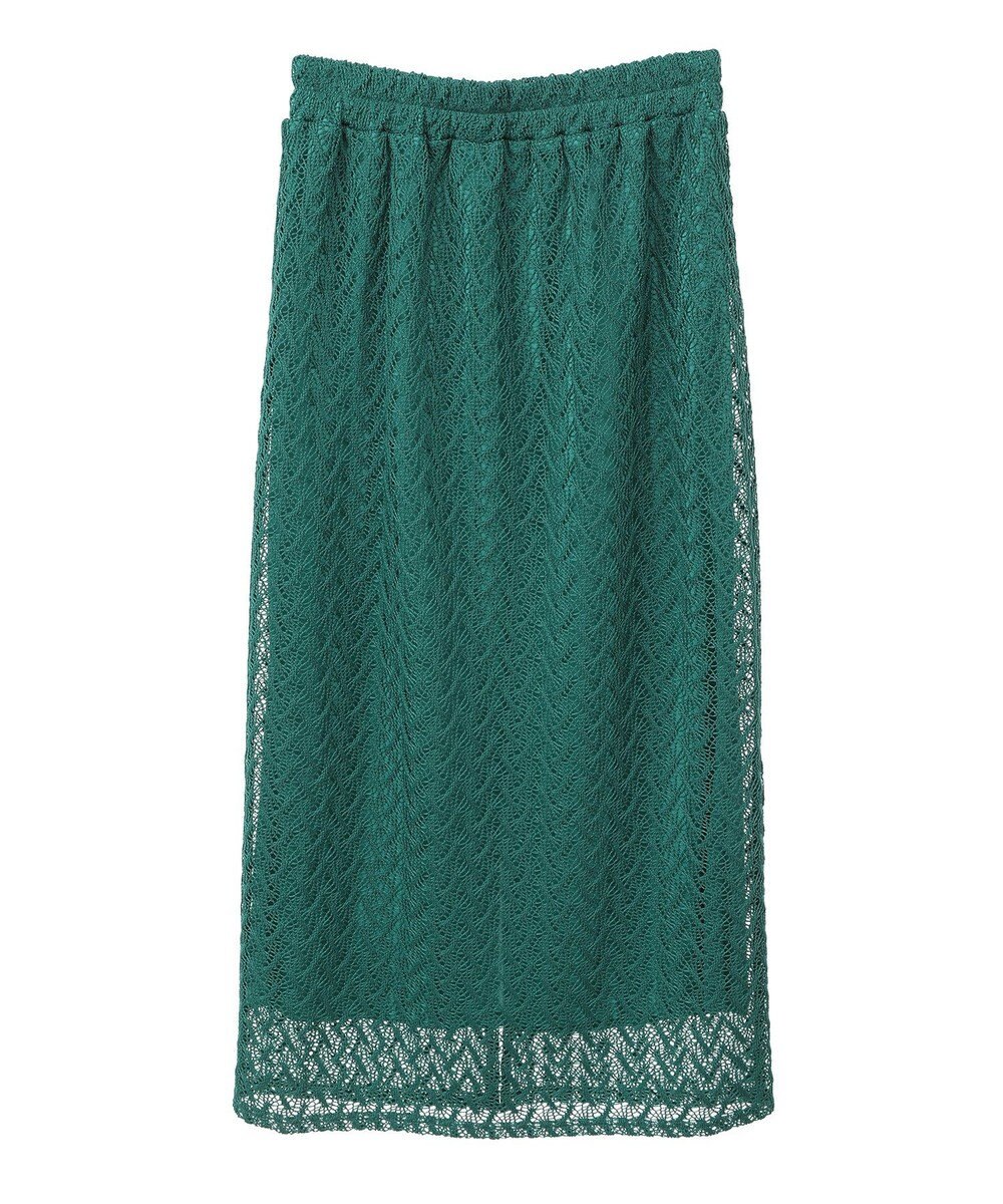 Green Parks ニットレースＩラインスカート 