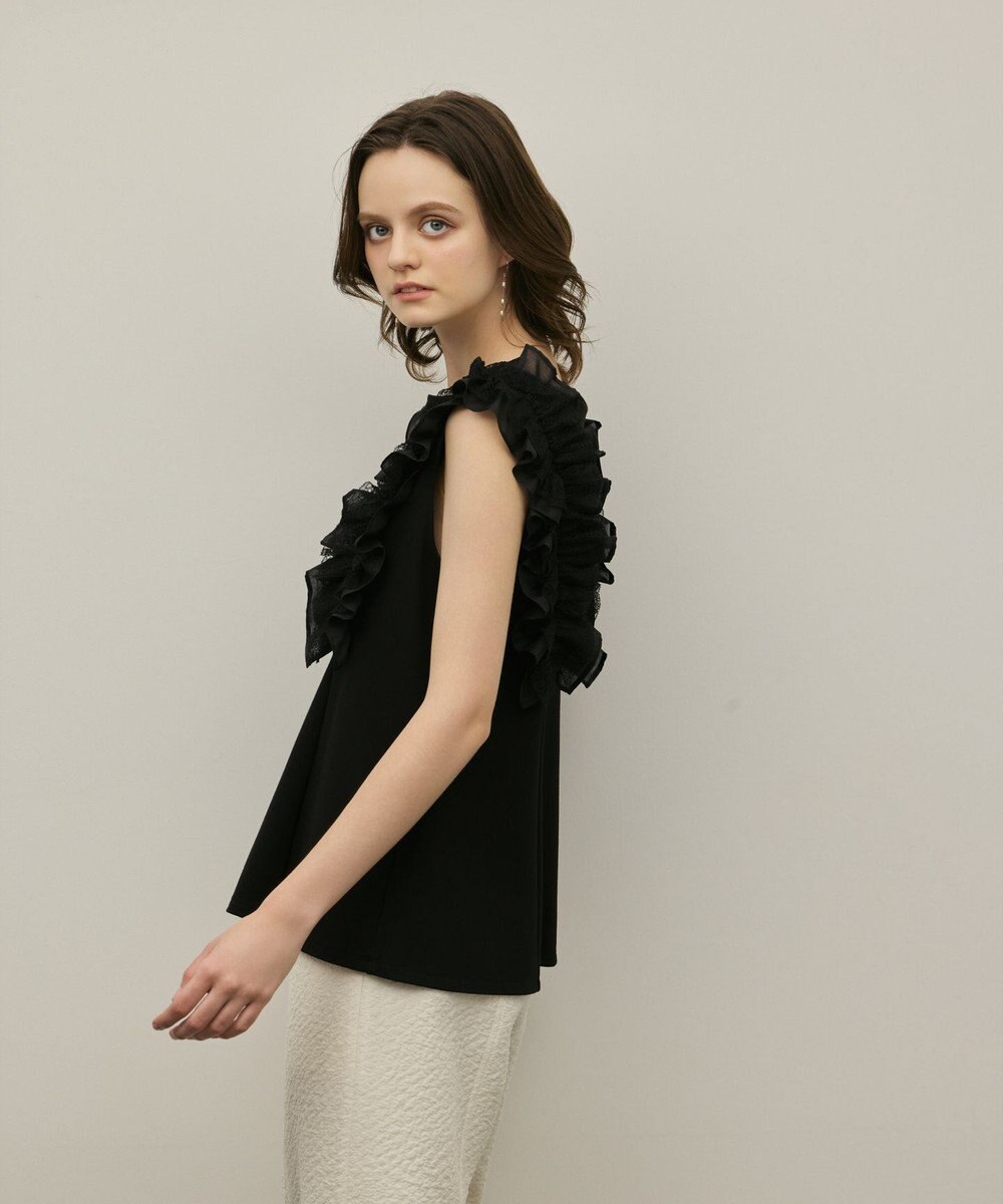 GRACE CONTINENTAL フリル切替カットトップ 
