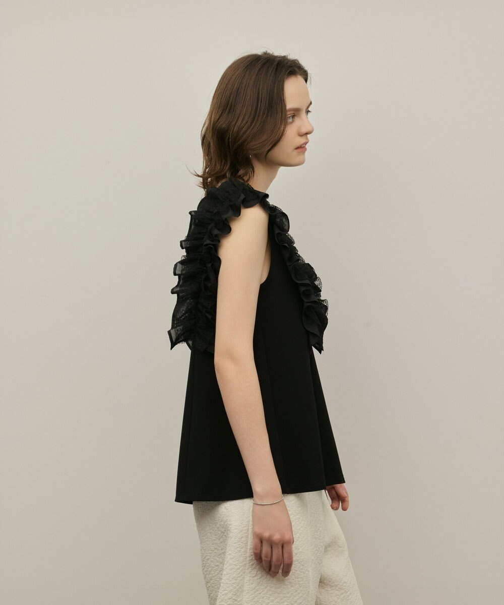 GRACE CONTINENTAL フリル切替カットトップ 