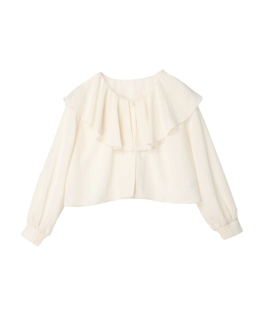earth music&ecology ラッフルショートブラウス 