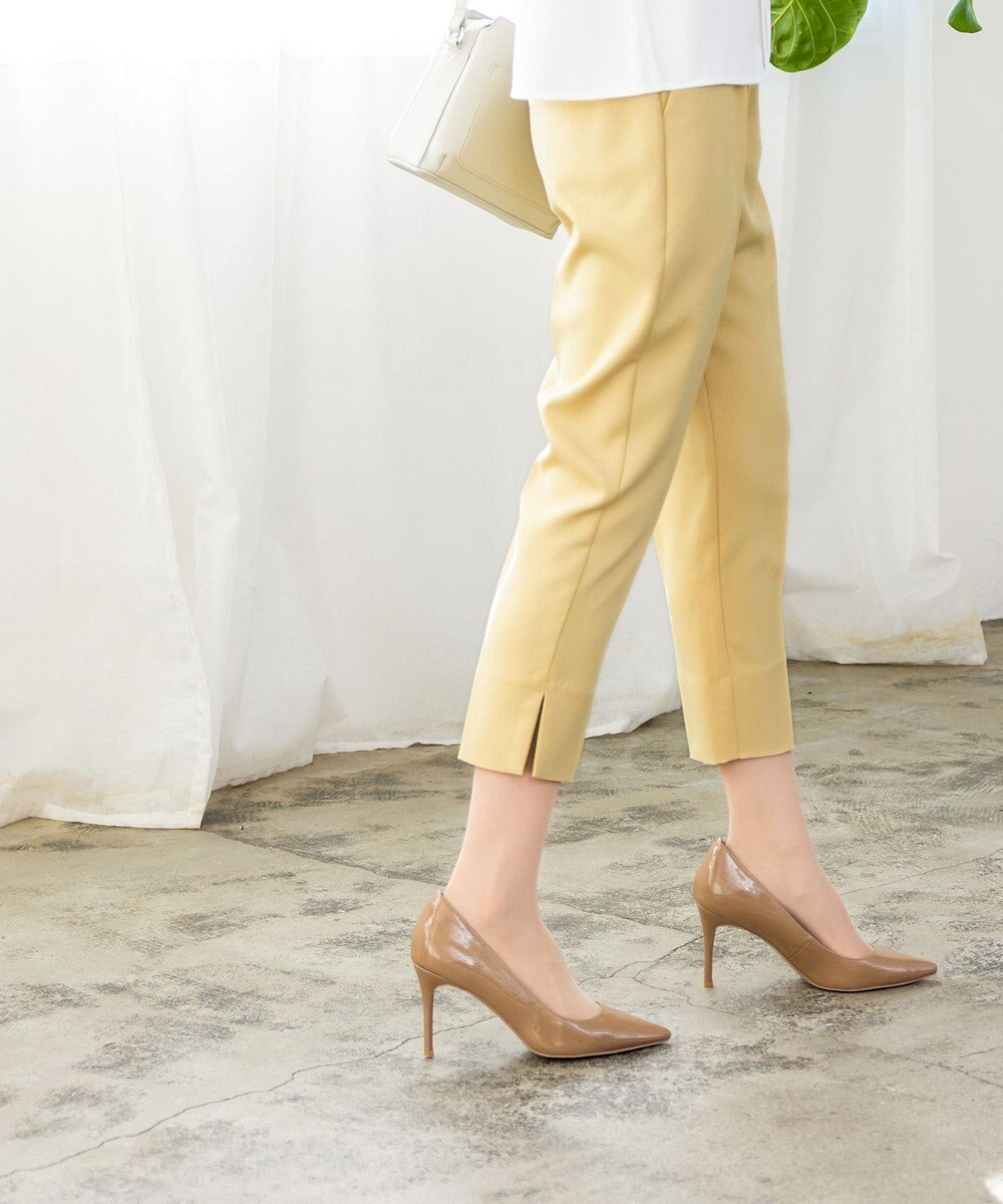 Tiaclasse 【洗える】スリットテーパードパンツ 