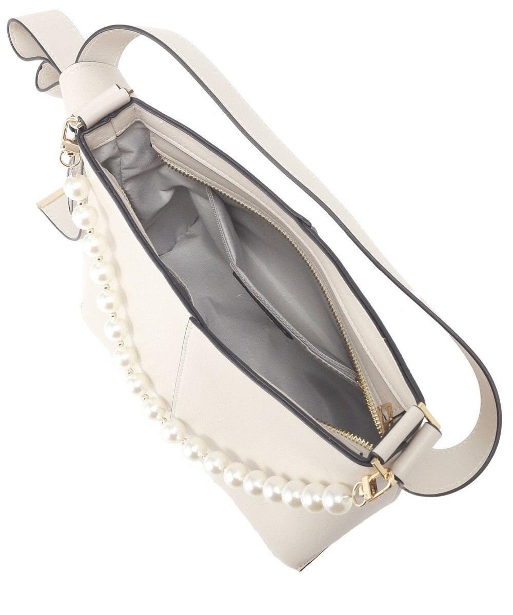 YECCA VECCA パールチャーム付きリボンベルトバッグ 