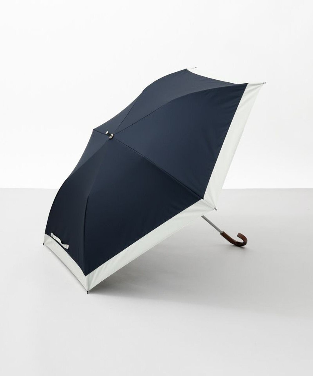 AURORA 【WEB限定】 バイカラー晴雨兼用傘（折りたたみ・トップフラット） 