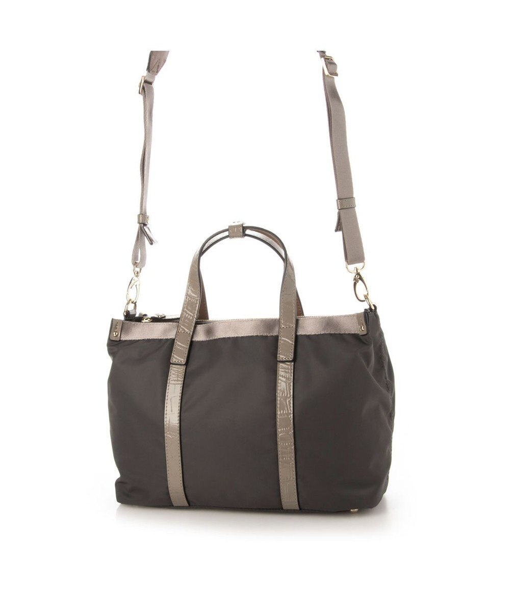 LA BAGAGERIE 【エコユース】ナイロン×型押しエナメル　2WAYミニトート 