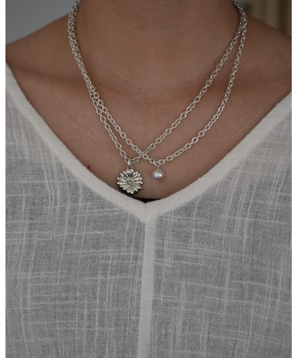 yoaa シルバー925 キクネックレス 