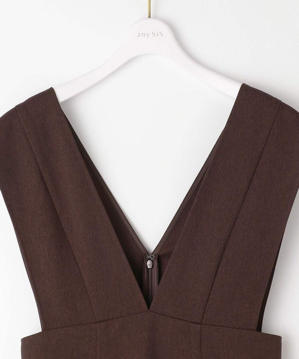 ANY SIS 【洗える】タイト ジャンパースカート 