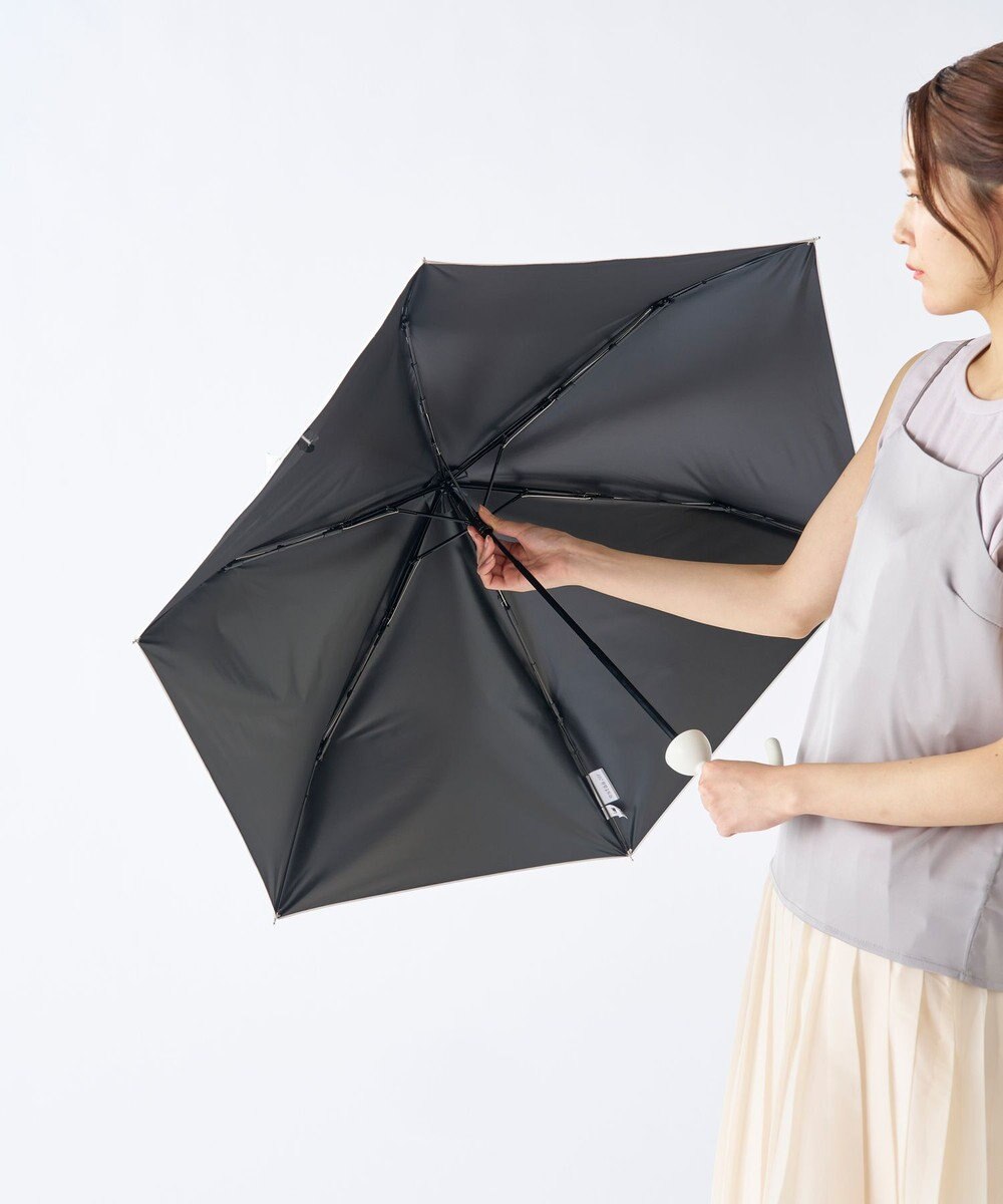 MOONBAT 【遮光100％/UV100%】エスタ (estaa) にゃんこミニ 折りたたみ傘 日傘 軽量 晴雨兼用 猫 ネコ 