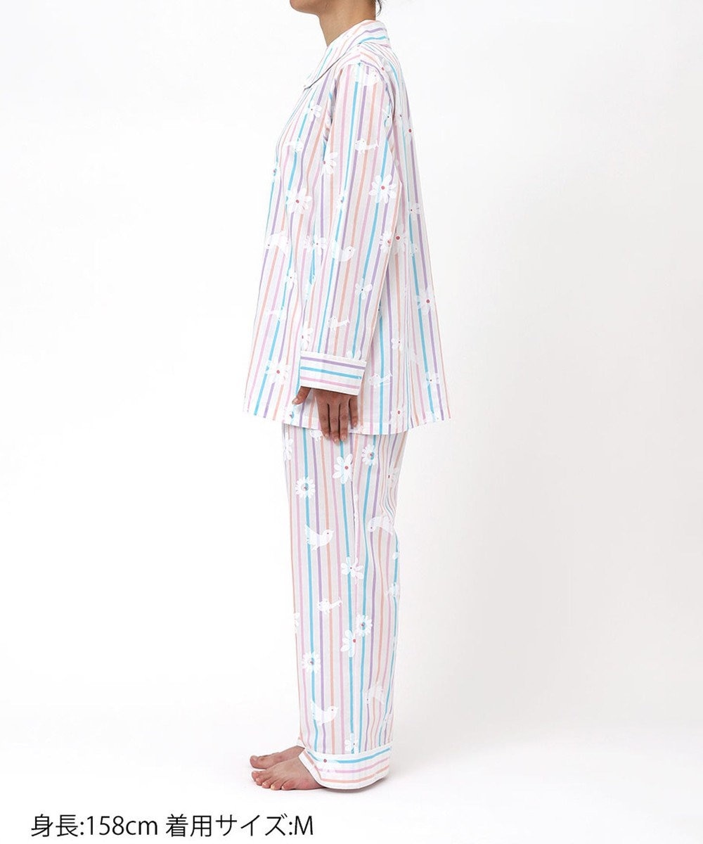 tsumori chisato SLEEP ツモリチサト パジャマ 長袖 長ズボン 綿100%(本体) サテン レディース UDX557 /ワコール 