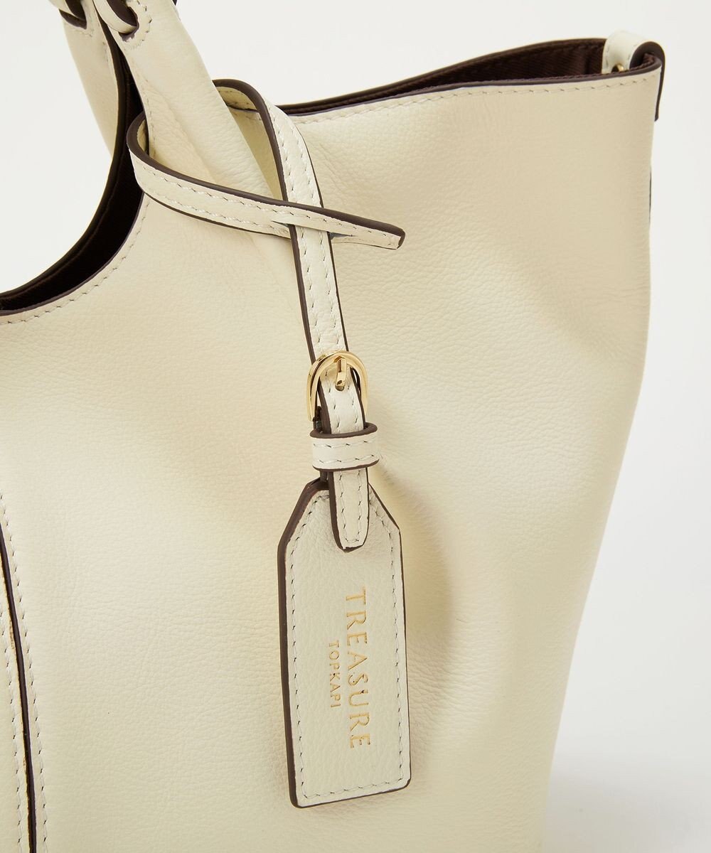 TOPKAPI 【TREASURE TOPKAPI】ソフトレザー センターステッチ 2way トートバッグ 