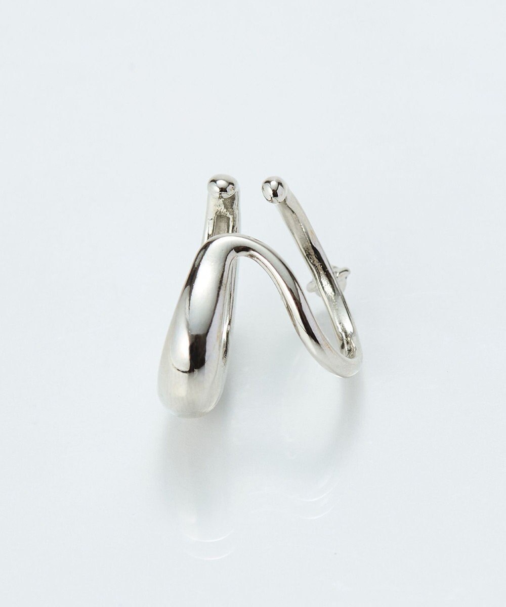 Phoebe ドレッシングビジューイヤーカフ　シルバー/片耳 