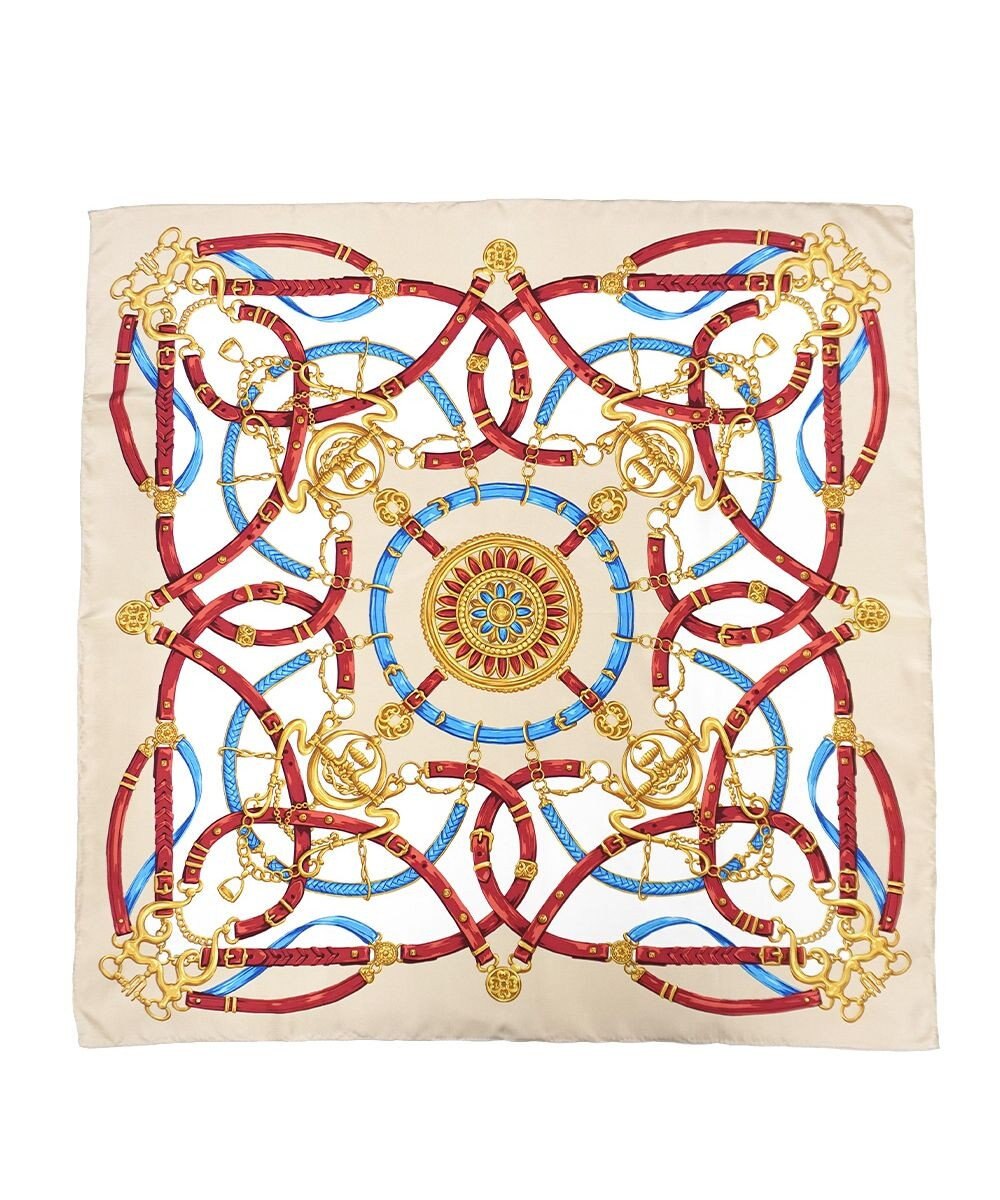 Marca 【Marcaオリジナル】ビット・ベルト 大判 シルクツイル スカーフ 