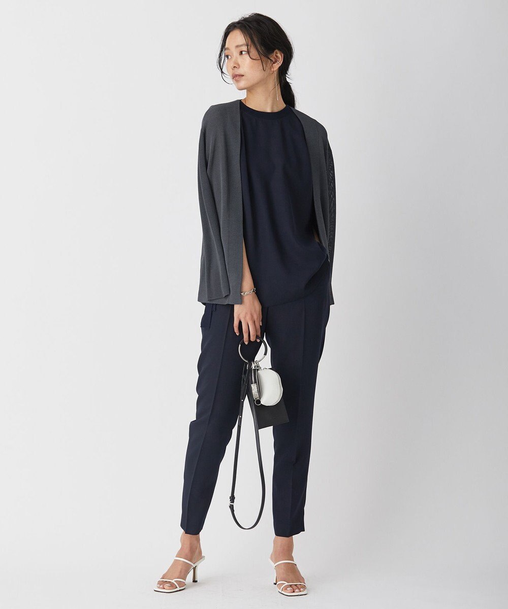 ICB L 【WEB限定カラーあり・洗える】コットンアセテートカーディガン 