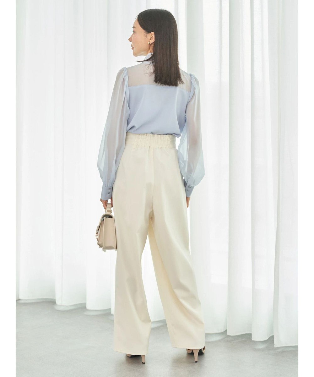 earth music&ecology シアードッキングブラウス 