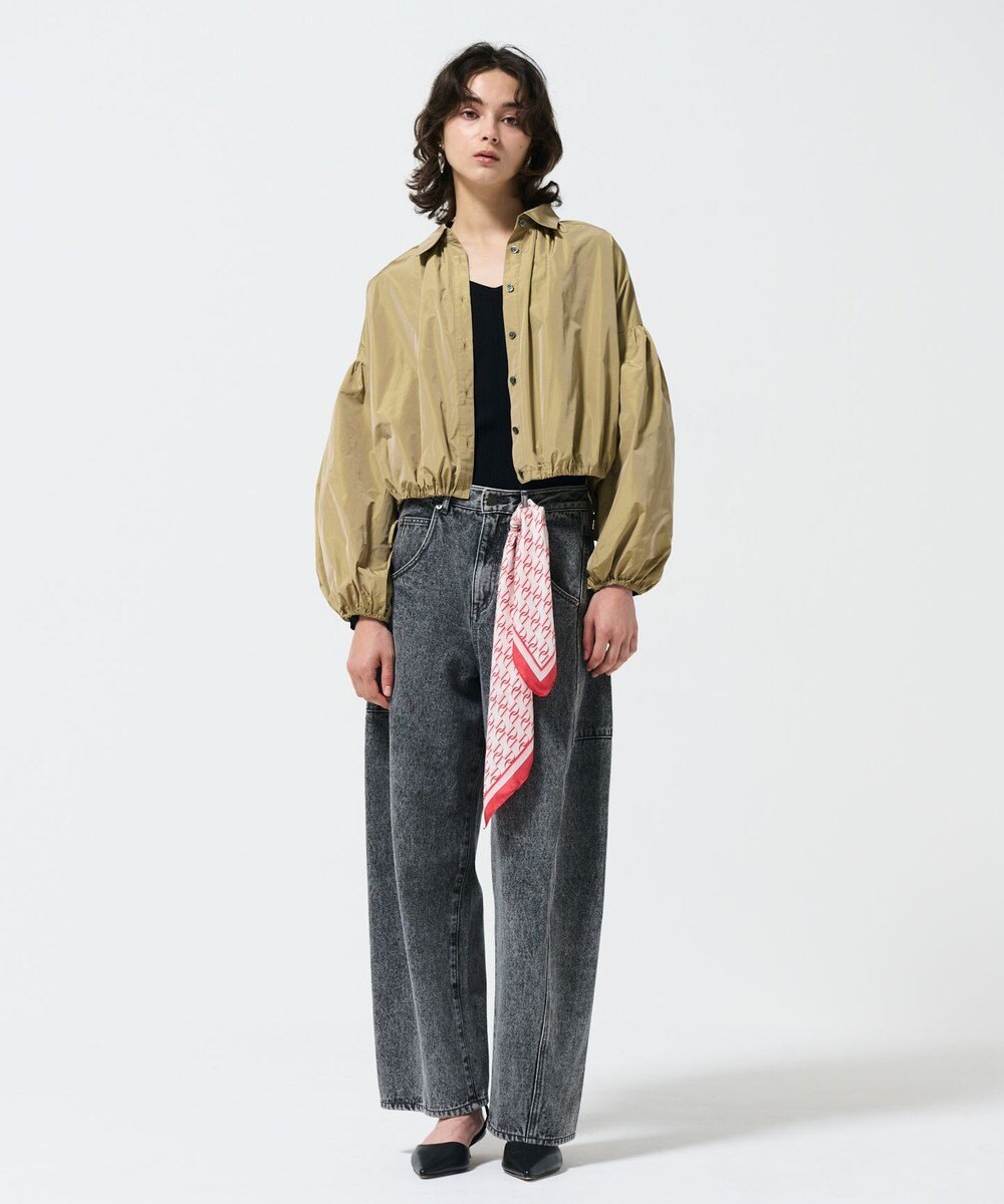 GRACE CONTINENTAL タフタギャザーシャツ 