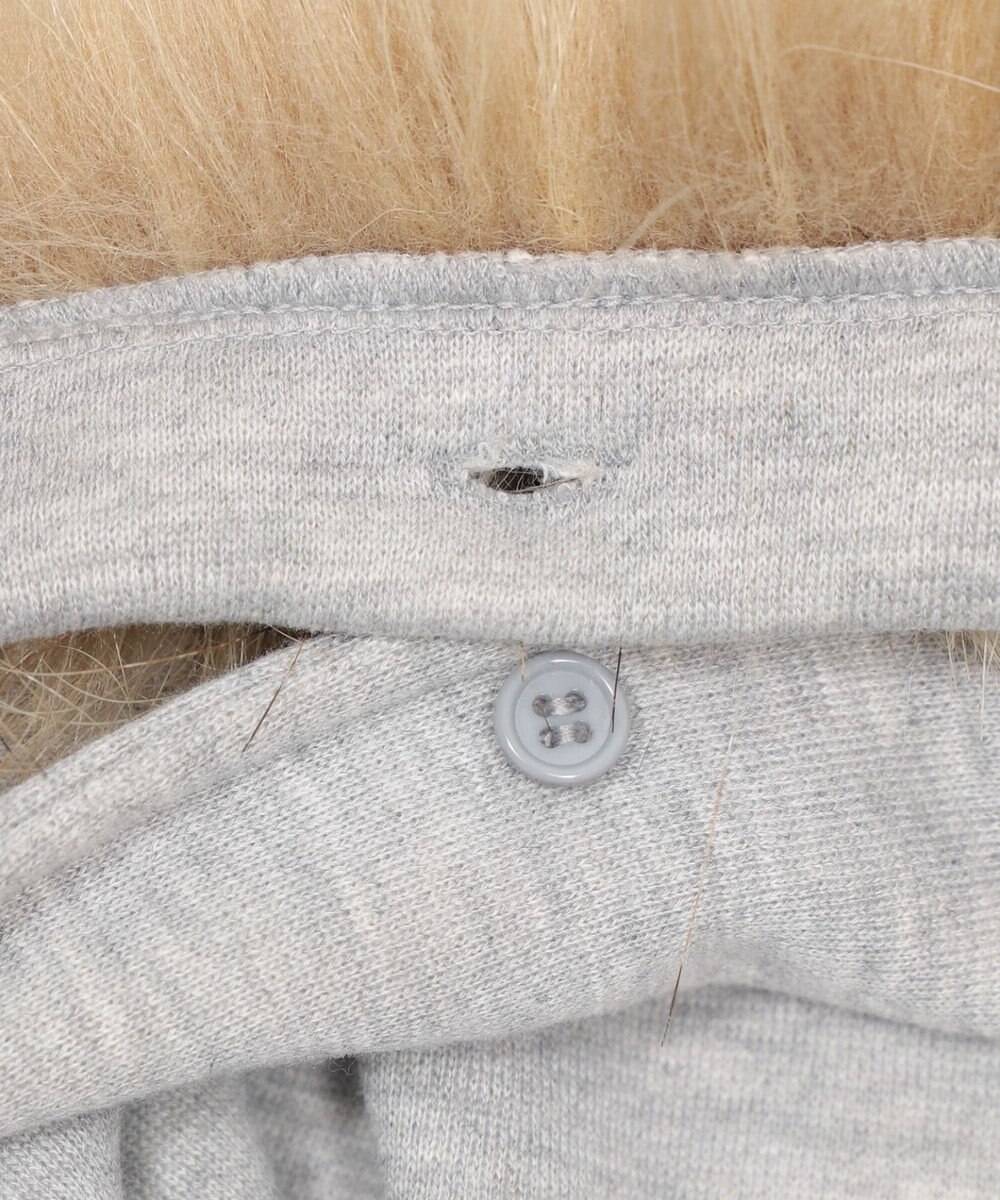 WEGO 裏起毛ファーフードBIGZIPパーカー 