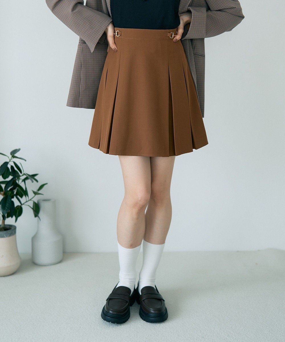 earth music&ecology 【セットアップ可】ビット付きミニスカート 