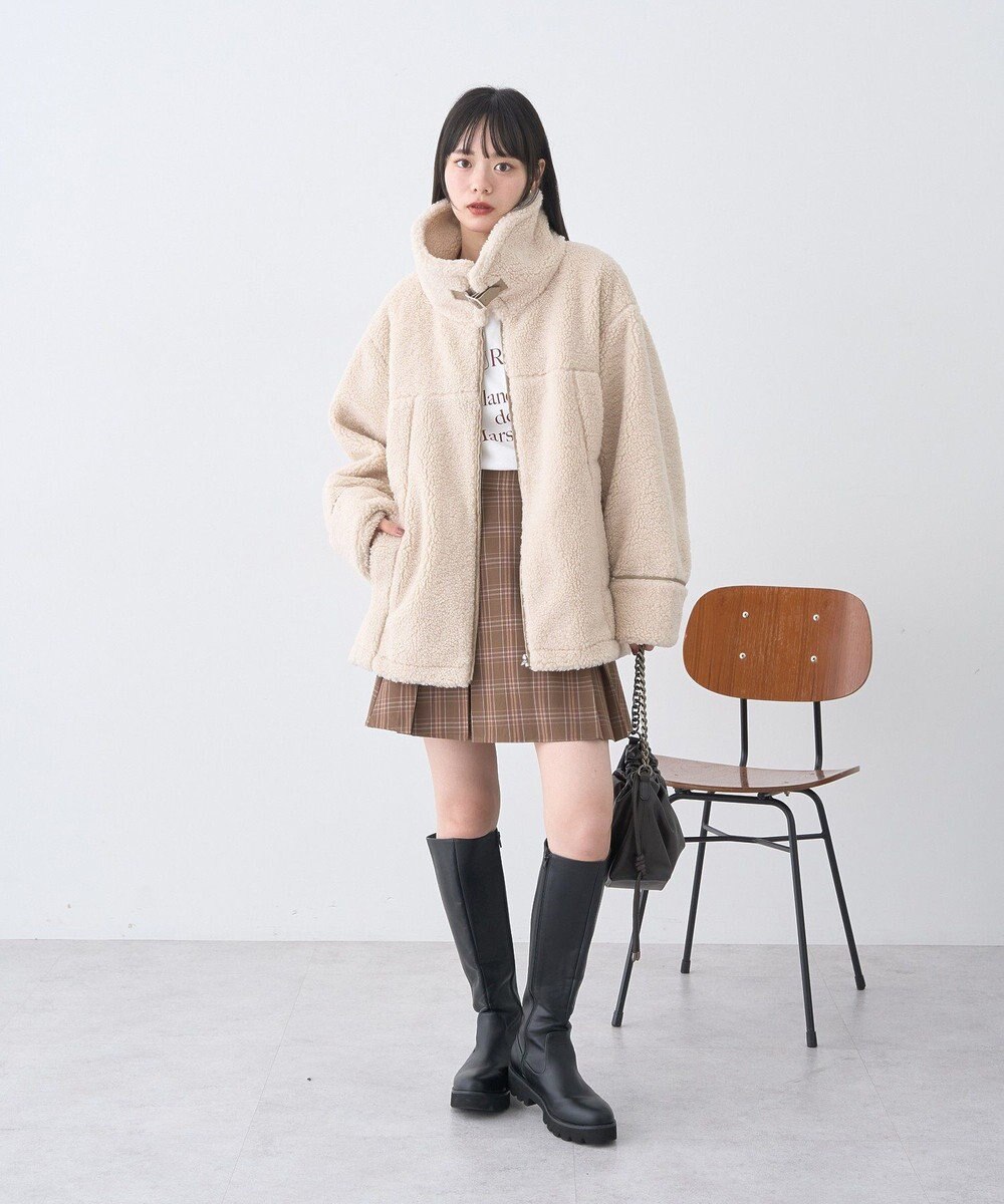 earth music&ecology 【セットアップ可】ビット付きミニスカート 