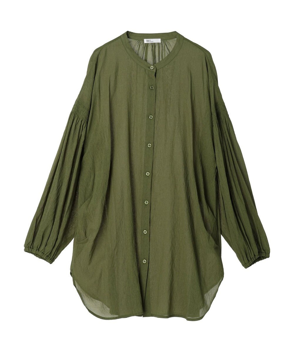 CRAFT STANDARD BOUTIQUE ウ゛ィンテージボイルソデシャーリングチュニック 