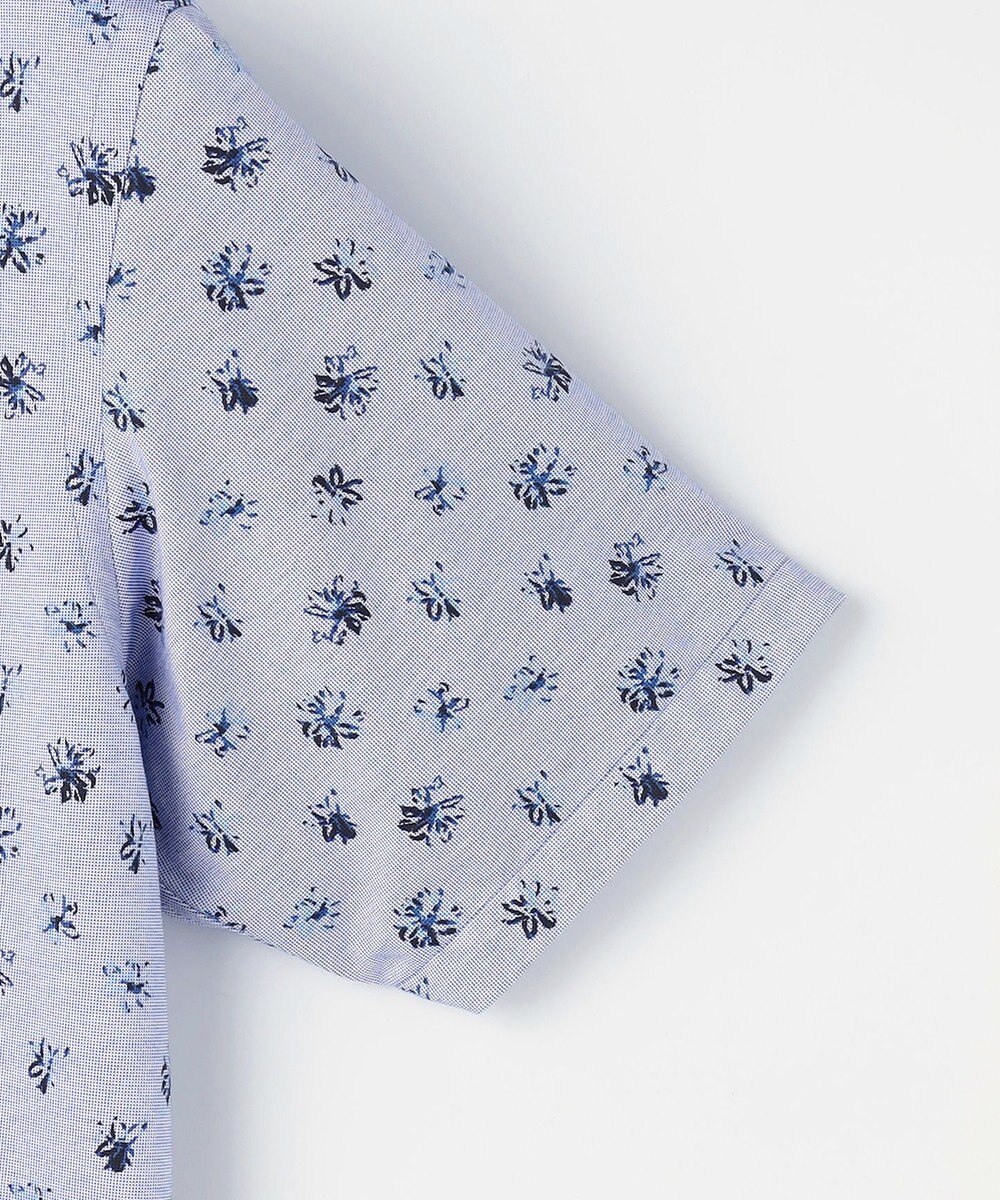 JOSEPH ABBOUD 【ジャージー素材・ストレッチ・イージーケア】コンパクトジャージープリント シャツ 